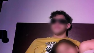 Neighbor’s cheating stepdaughter sucks my dick while watching tv