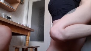 I smoke a cigarette and watch my girlfriend get fucked by another girl – Lesbian_illusion