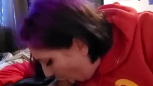 Lunch break blowjob