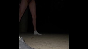Public park cumshot