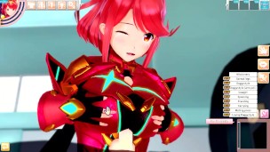 Pyra Blowjob and Boobjob (3D Hentai Game) (Xenoblade Chronicles 2) (koikatu) – PLAYHERE: tinyurl. com/hentgame