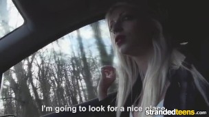 StrandedTeens – Blonde gives some roadhead