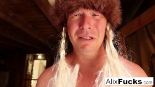 Viking Alix earns a Unicorn then fucks herself with his horn